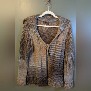 Berretti Italy Knitted Tie Front Cardigan EUC Large